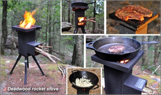 Deadwood rocket stove